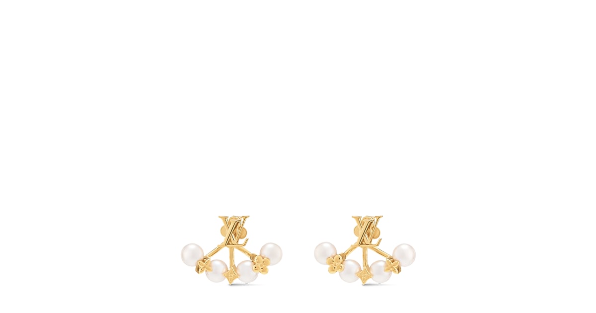 Boucles d'oreilles Minigram Pearls S00 - Femme - Bijoux | LOUIS VUITTON